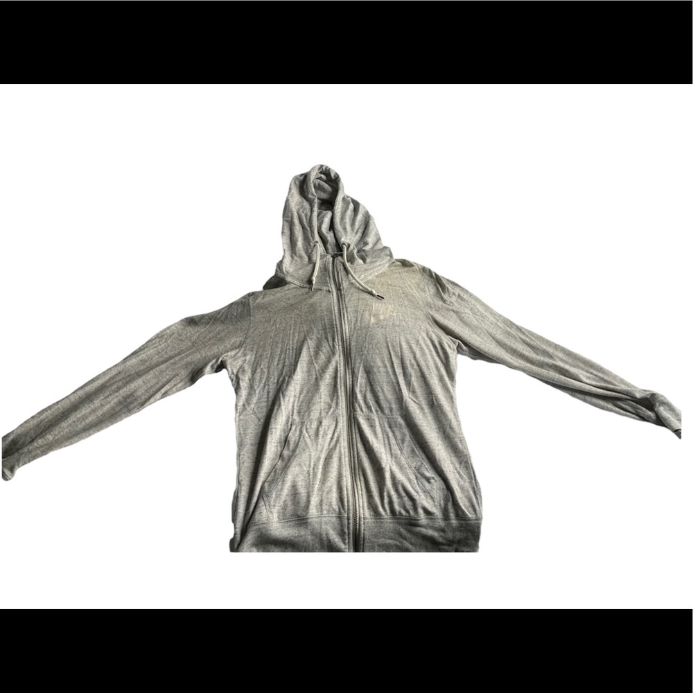 Grey Nike zip up hoodie